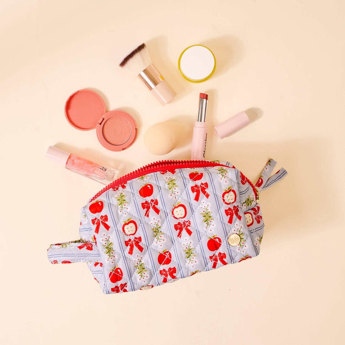 Essentials Quilted Cosmetic Pouch-Oh So Orchard