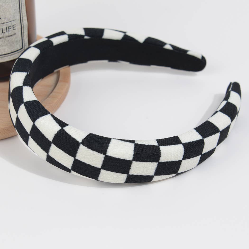 Checkerboard Plaid Headband