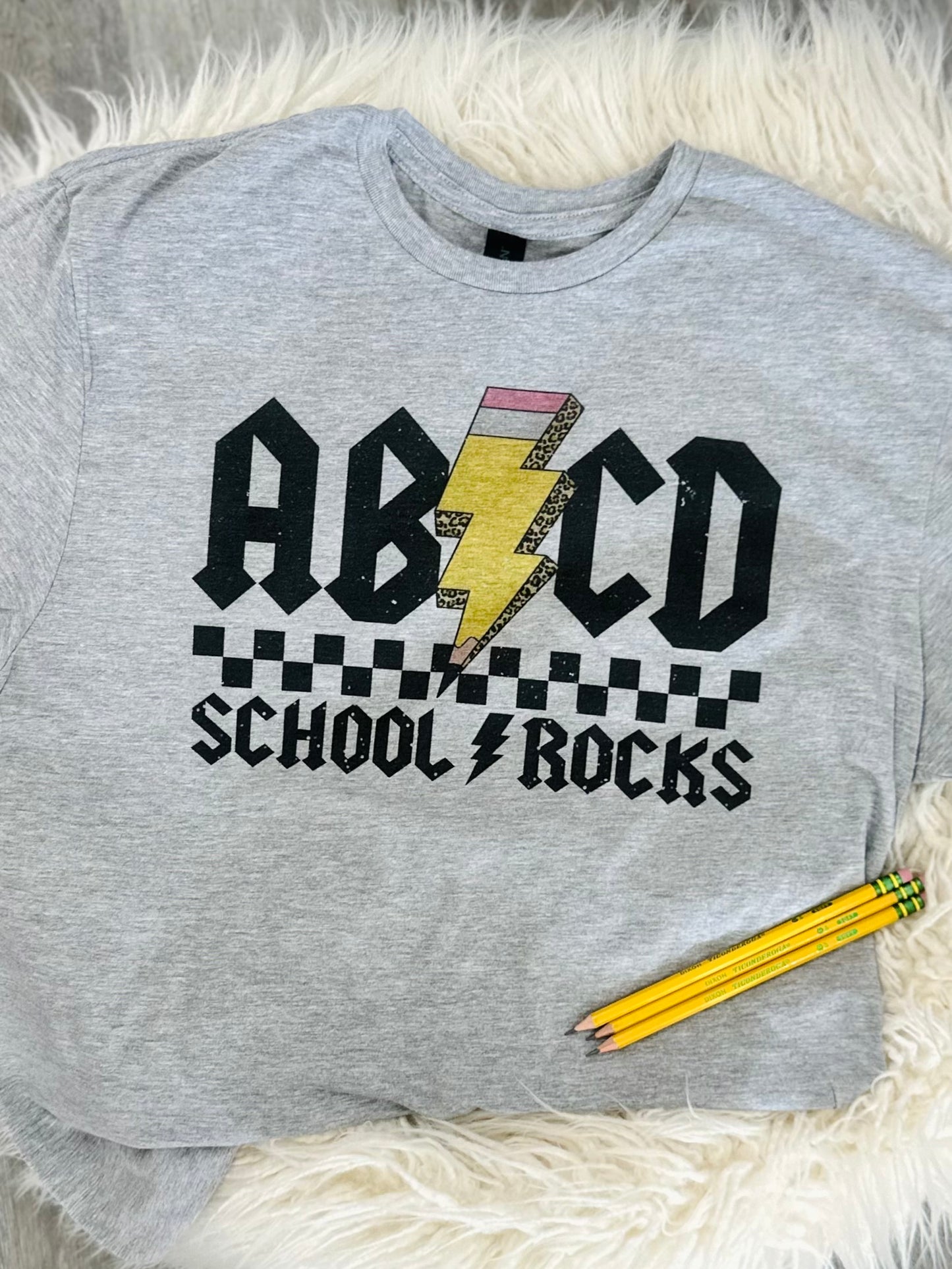 ABCD school rocks t-shirt