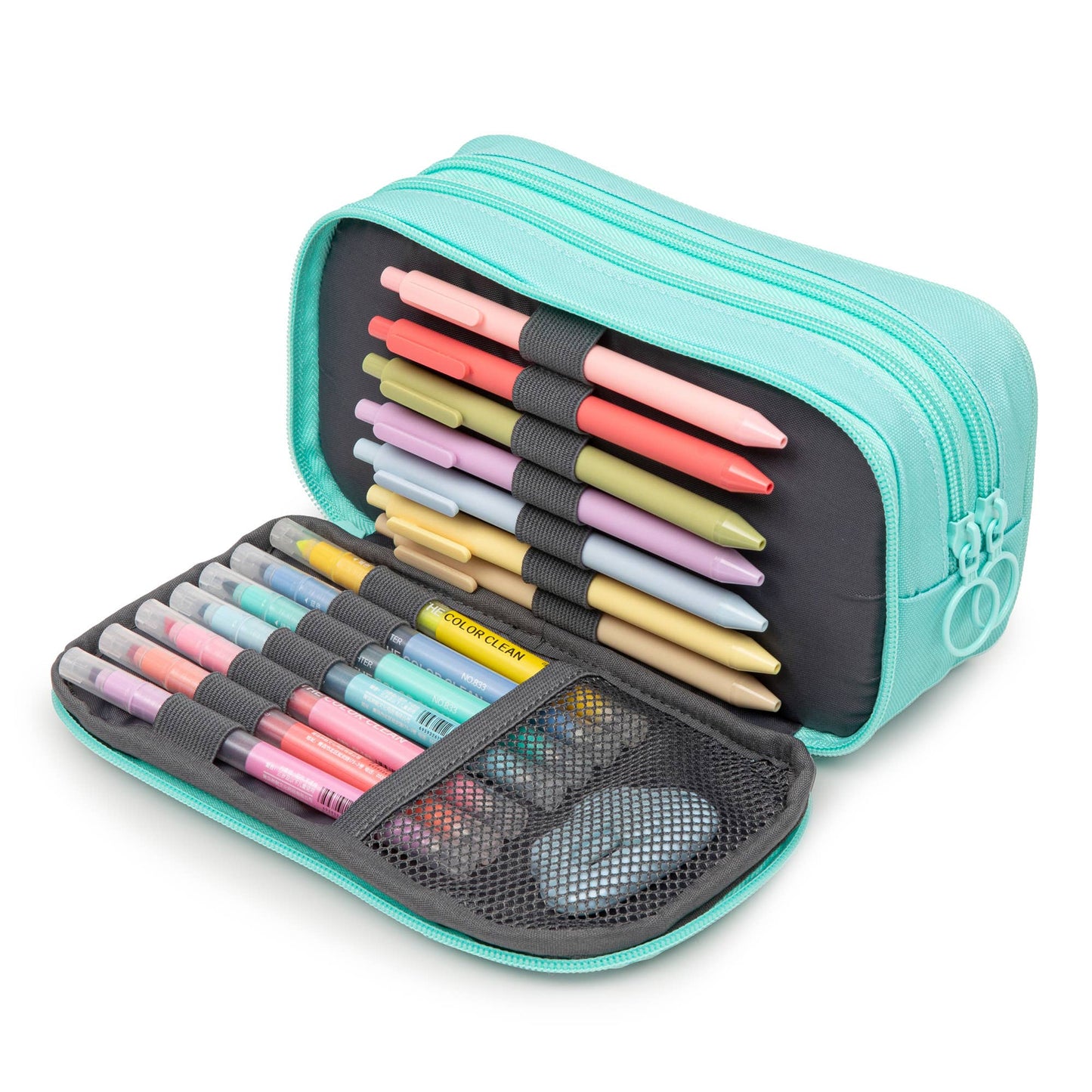 ZIPIT Half & Half Pencil Case, Aesthetic Pouch | Back to School