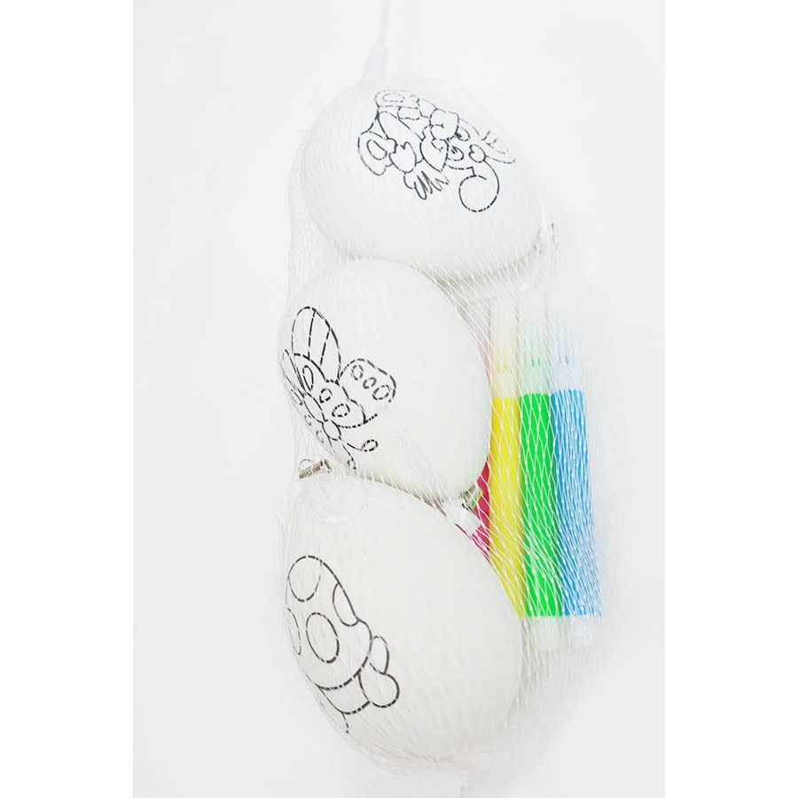 DIY White Easter Egg with Markers