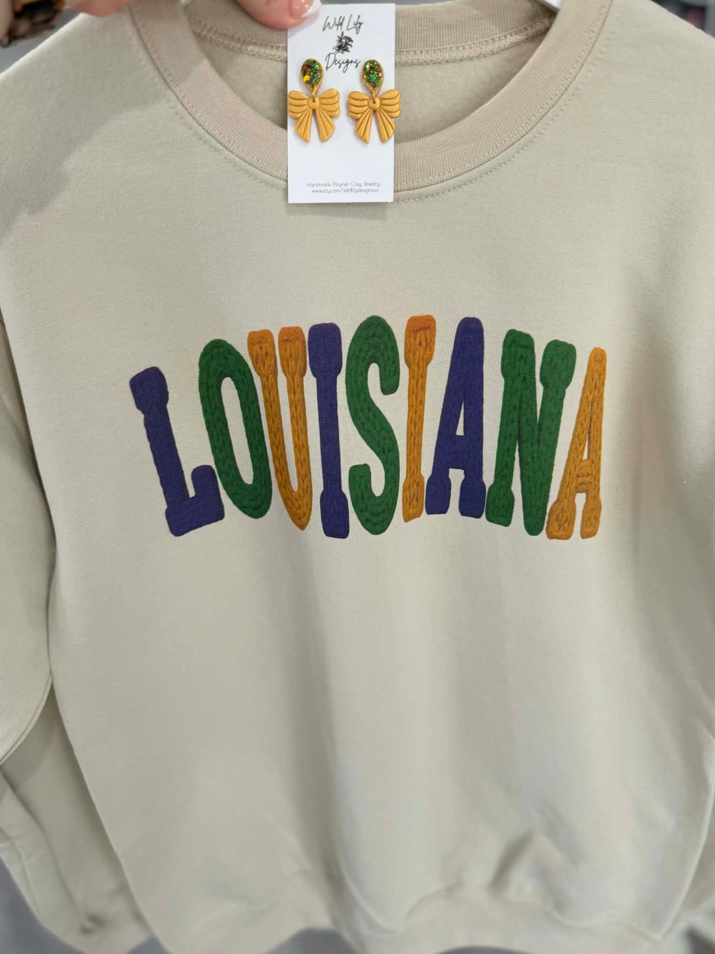 Faux Yarn Louisiana-Mardi Gras