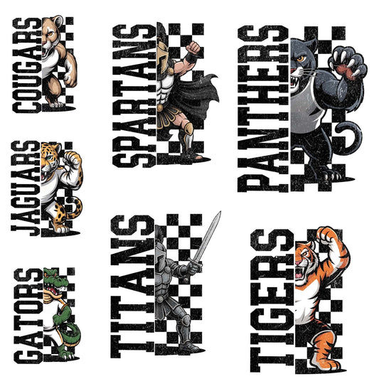 Half Mascot Spirit shirts
