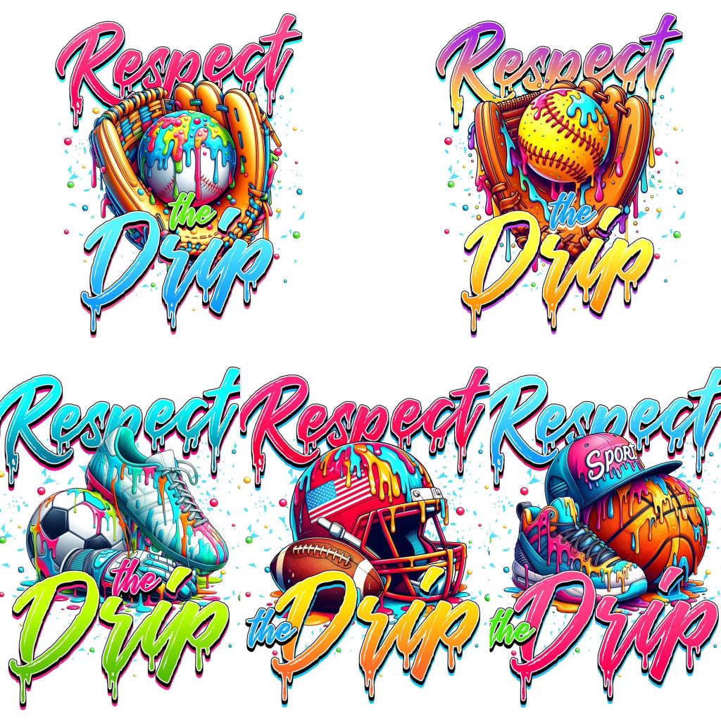 Respect Drip Sports Themed T-shirts