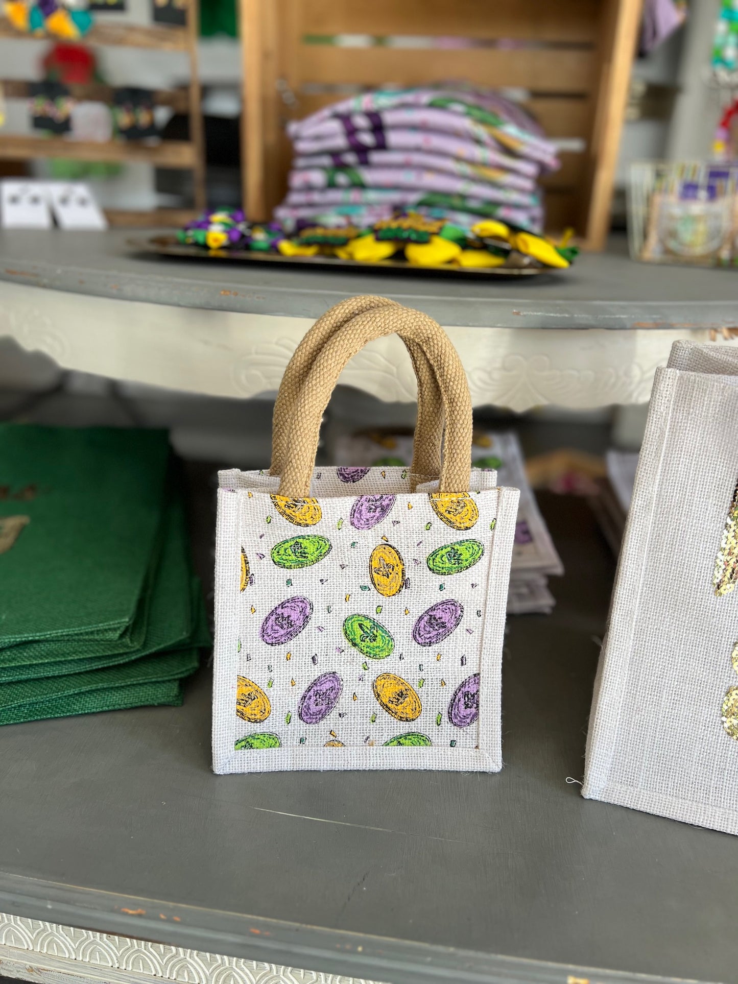Mardi Gras Mini Tote Bag