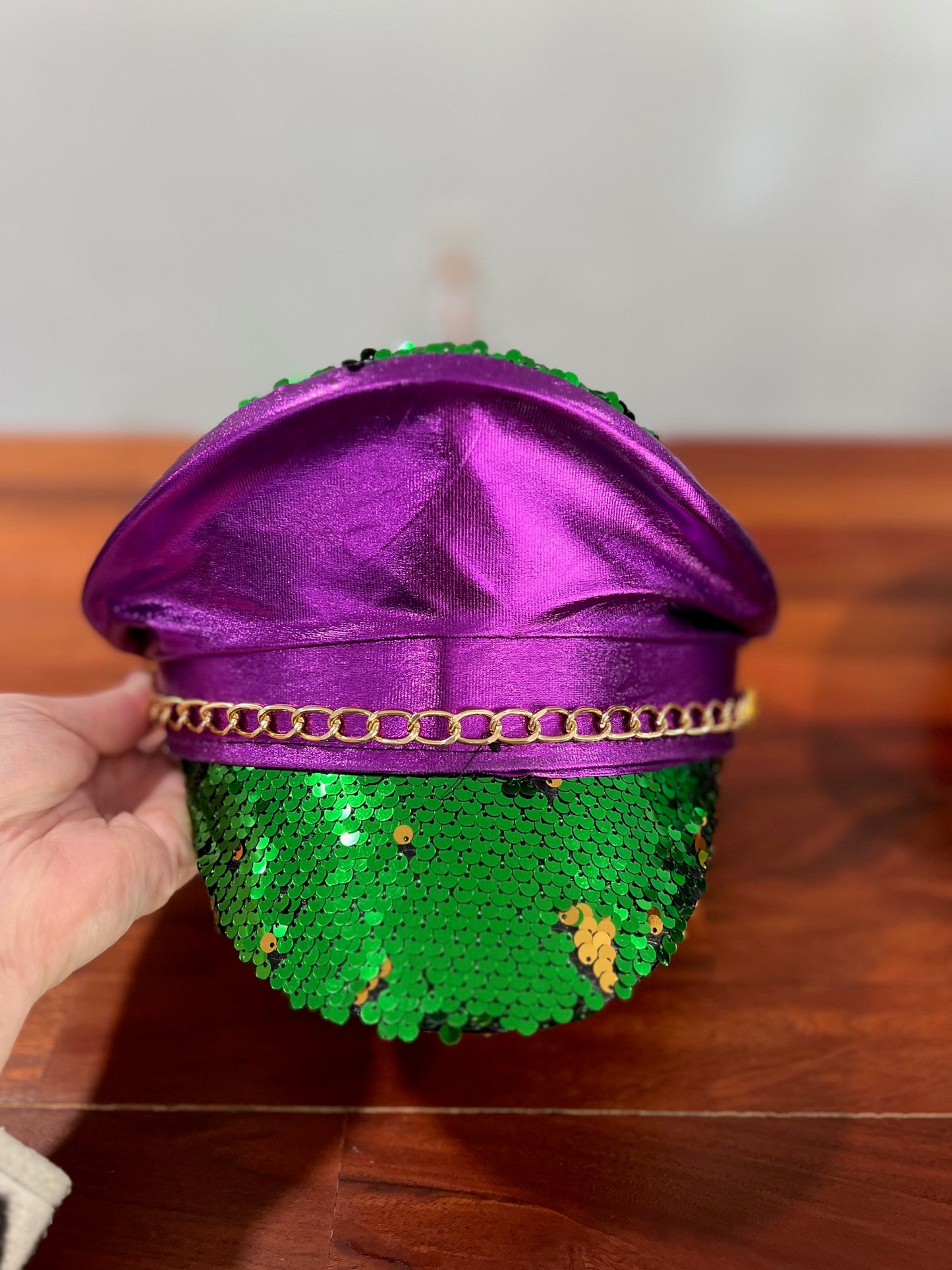 Mardi Gras Sequin Hat