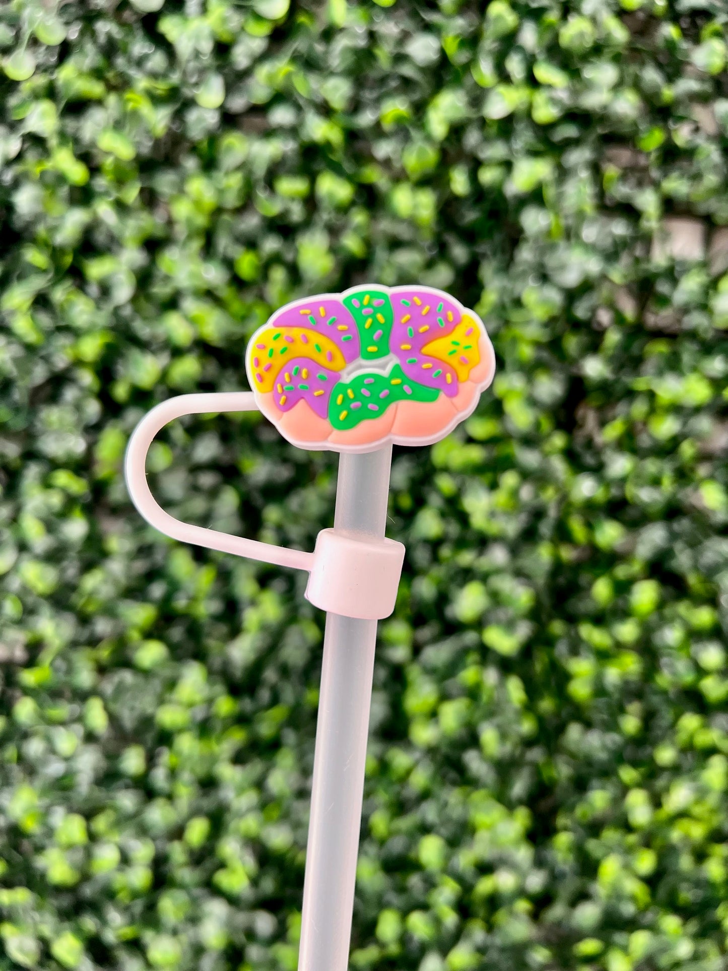 Mardi Gras Straw Toppers | 10mm
