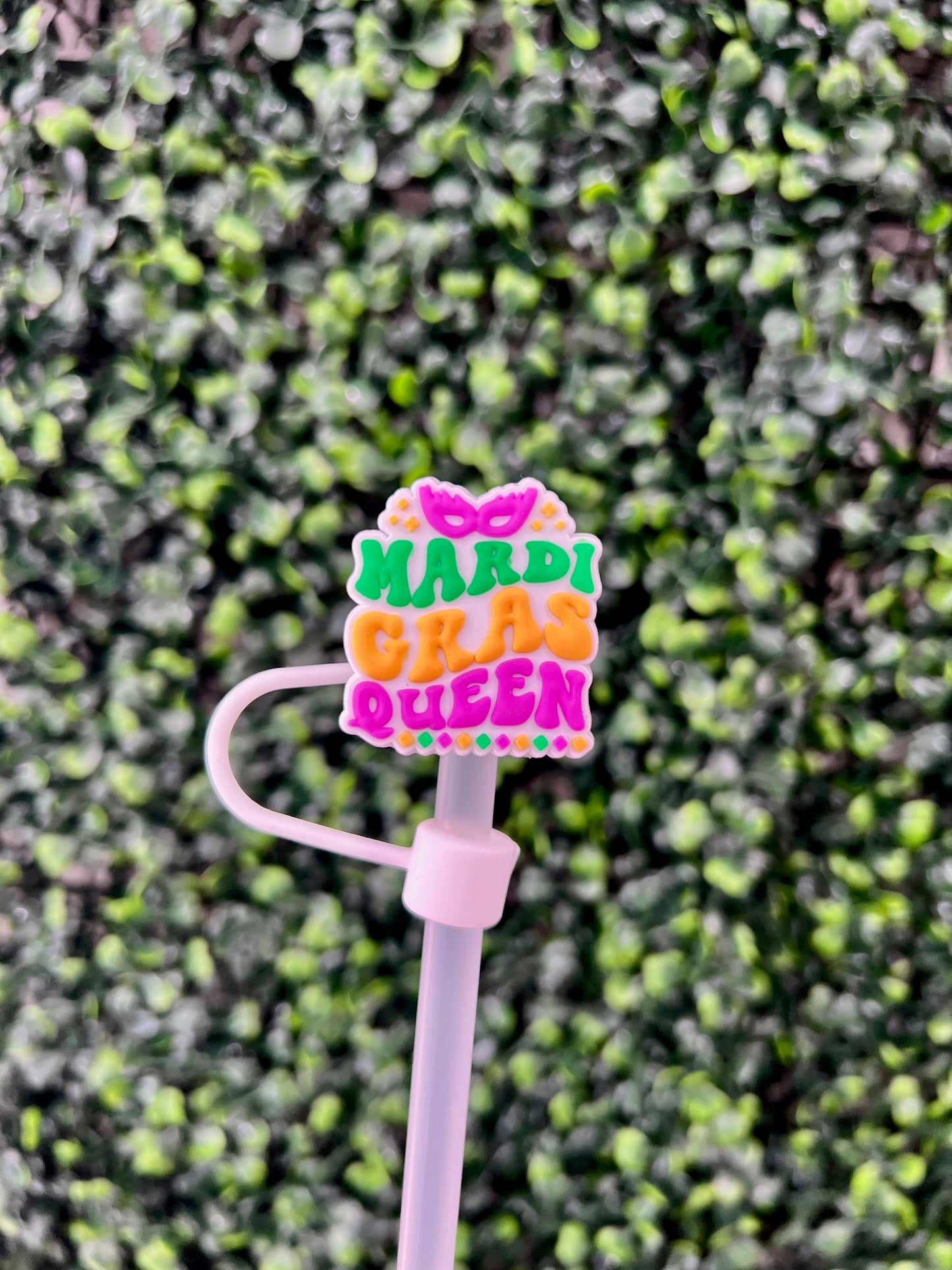 Mardi Gras Straw Toppers | 10mm