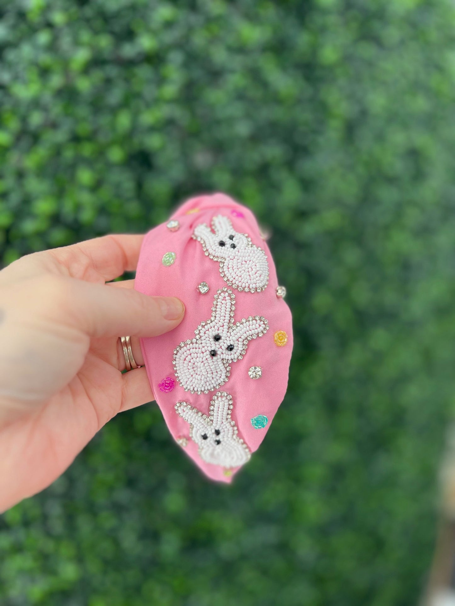 Easter Peeps seedbead headband
