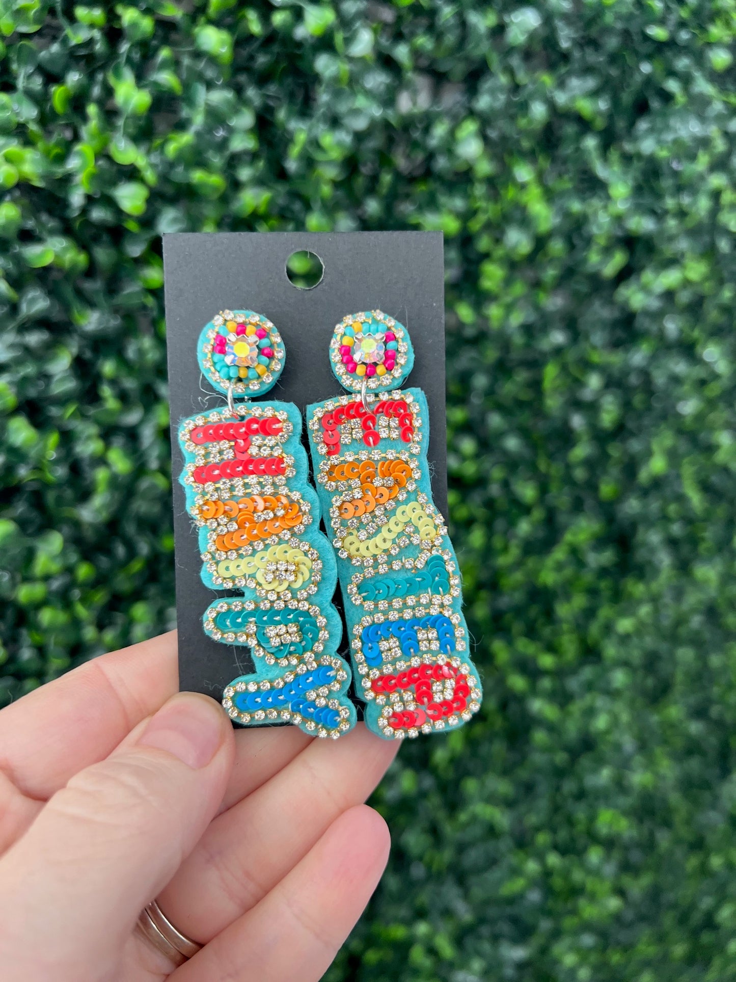 Happy Easter W/ Rhinestones earrings