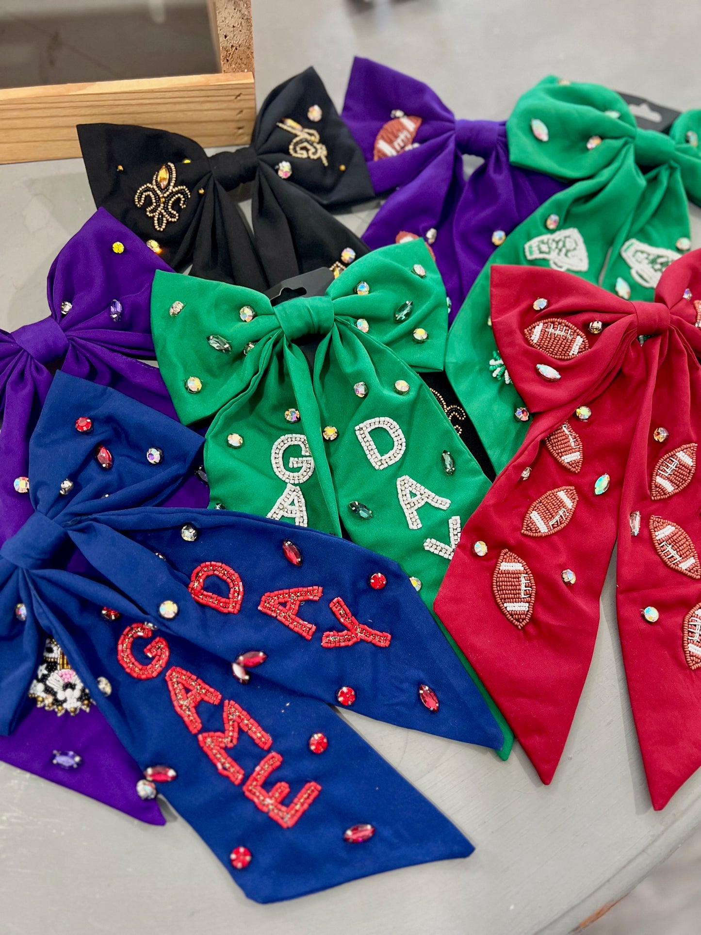 School Spirit Hair Bows