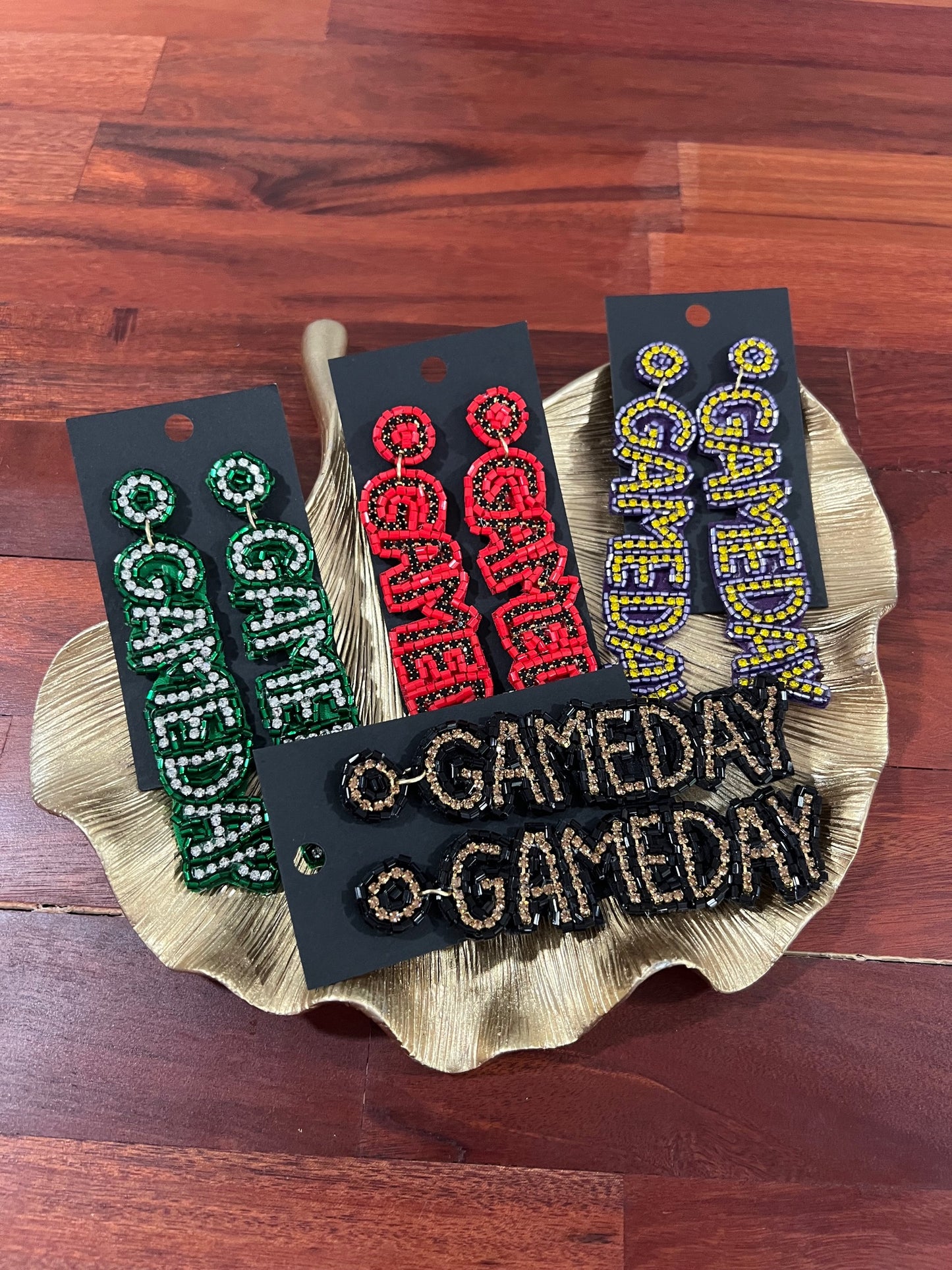 School Spirit Game Day Dangle earrings