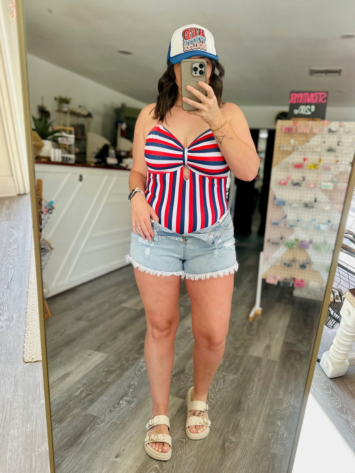 4TH of July Stripped Swimsuit