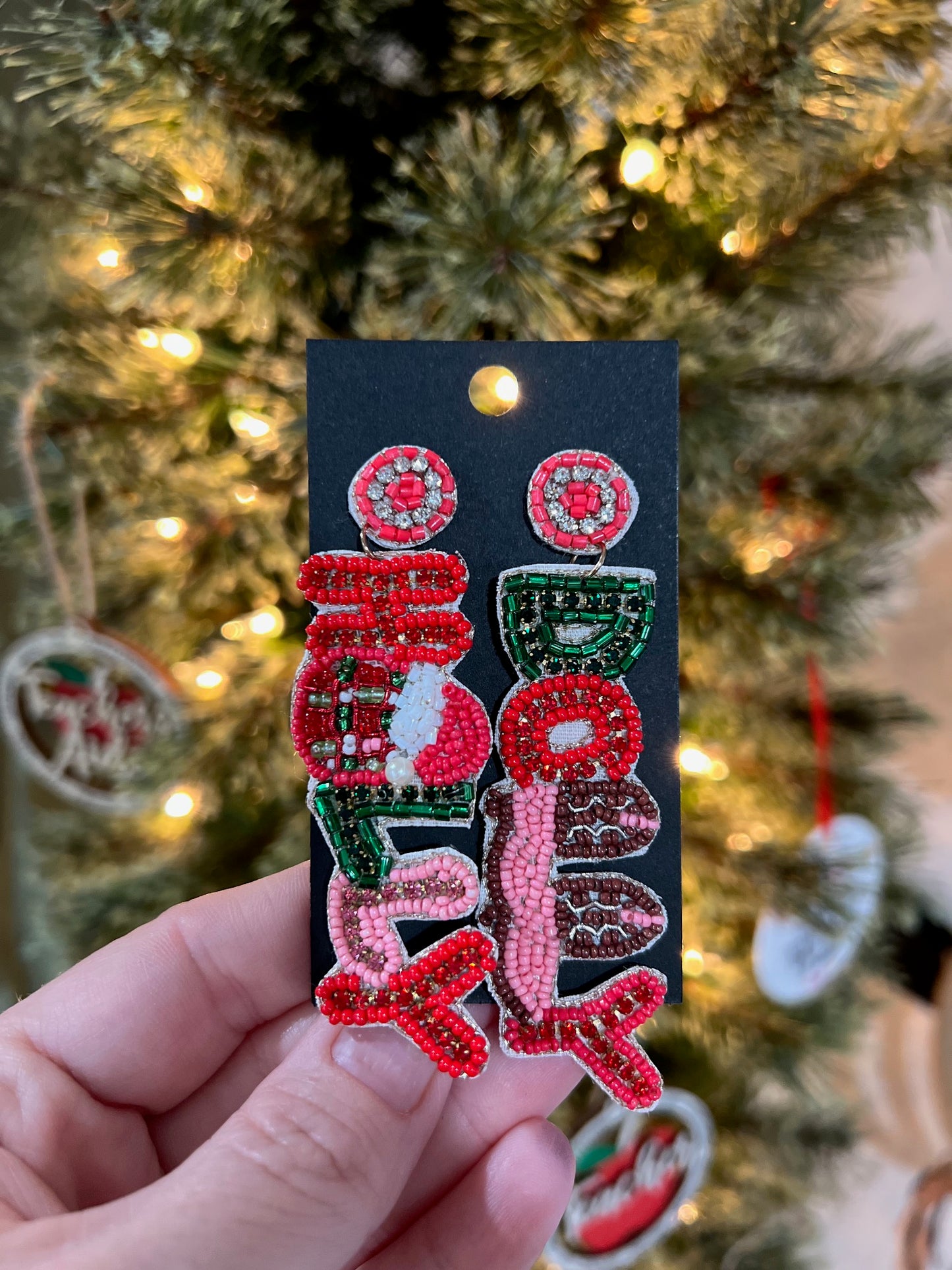 Holly Dolly Seed bead earrings