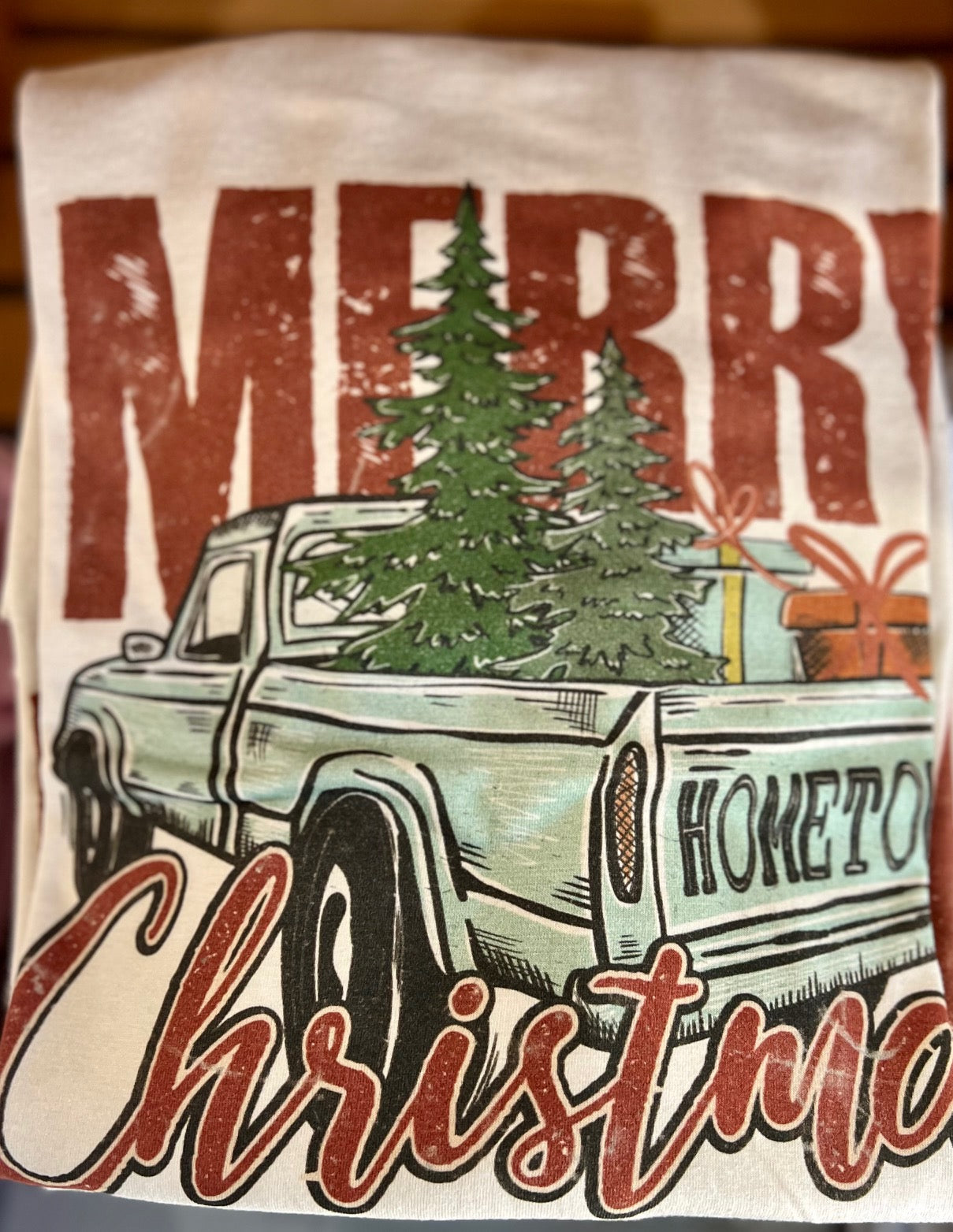 Merry Christmas truck t-shirt