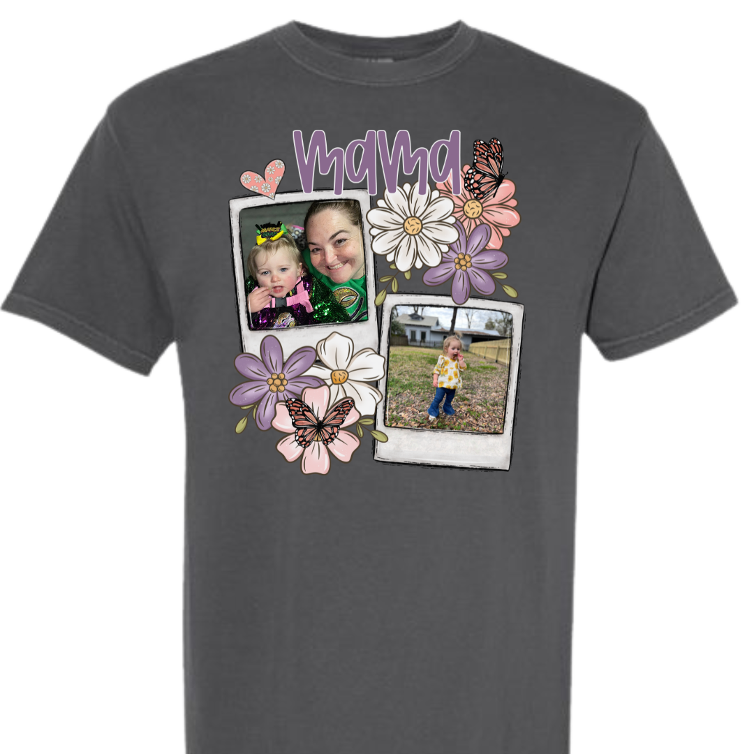 CUSTOM Mama polaroid T-shirt