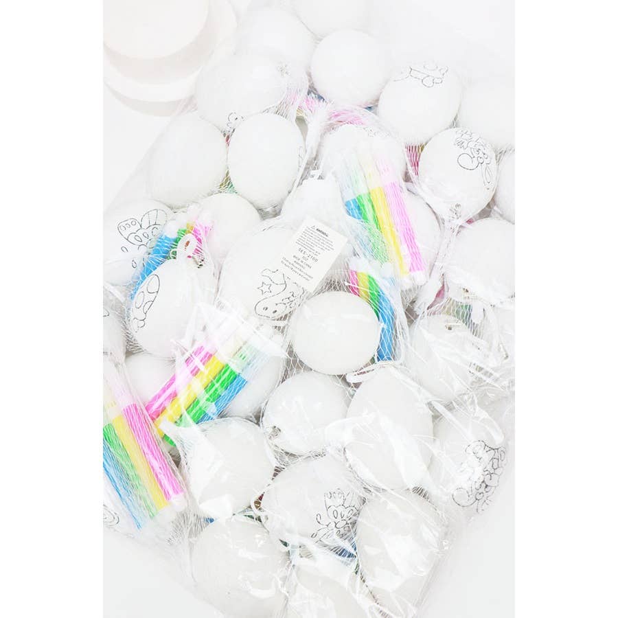 DIY White Easter Egg with Markers