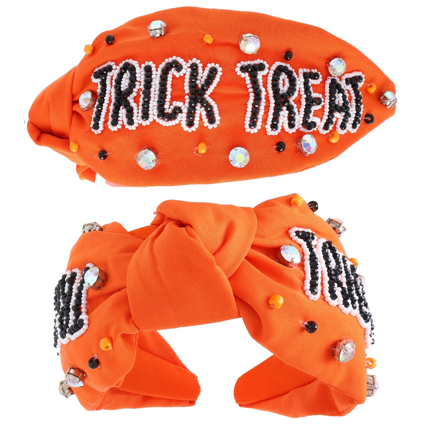 TRICK TREAT HALLOWEEN KNOTTED HEADBAND