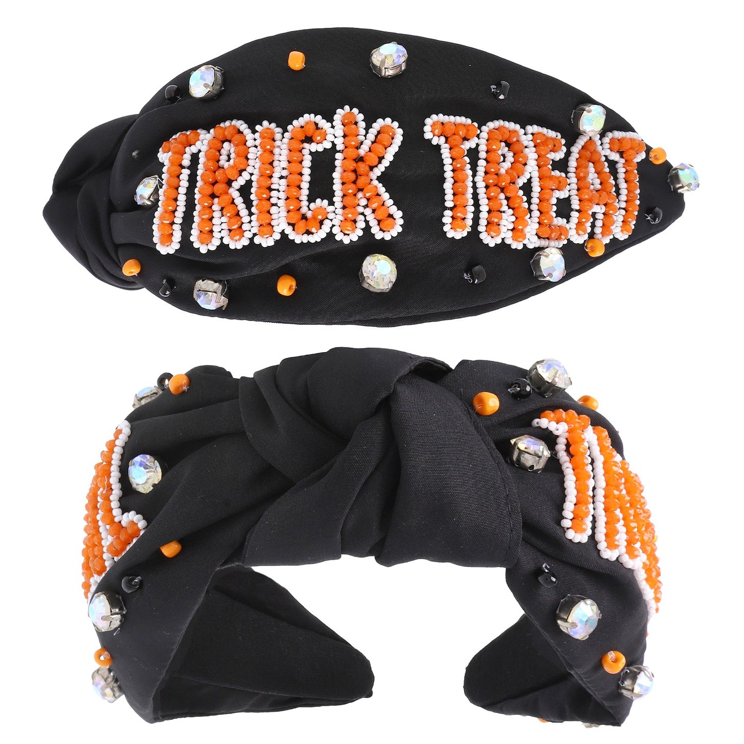 TRICK TREAT HALLOWEEN KNOTTED HEADBAND