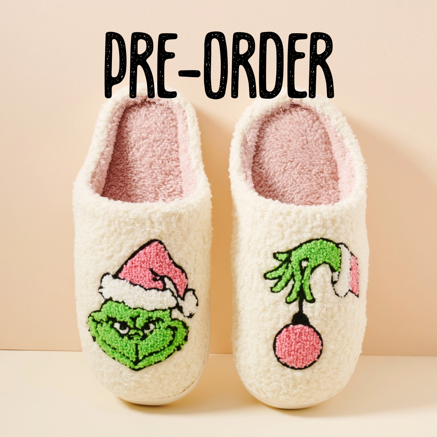 PRE-ORDER Grinch Christmas Slippers