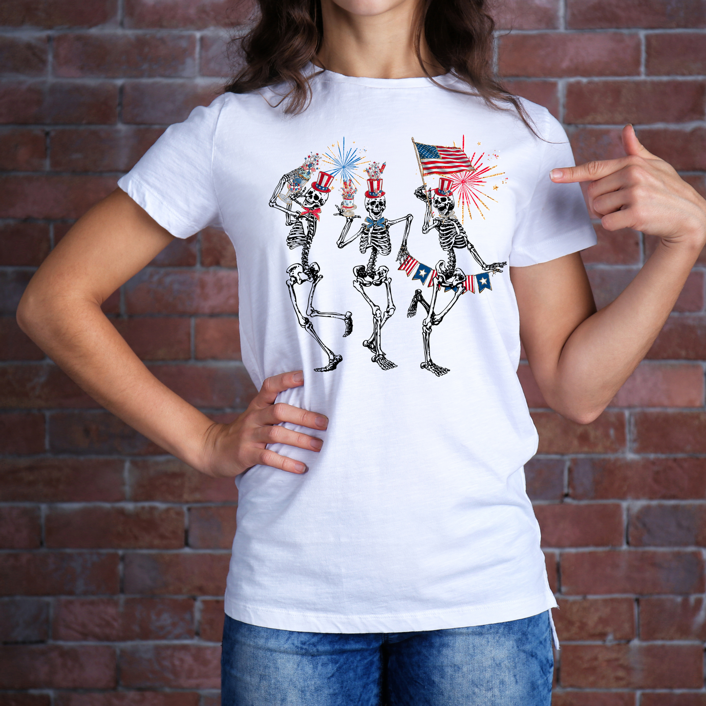 Skeleton Patriotic T-shirt | Men's | Woman's | Kid's