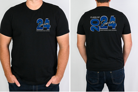 Guys custom senior 2024 t-shirt