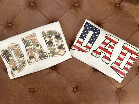 Dad camo or flag tee | Father’s Day