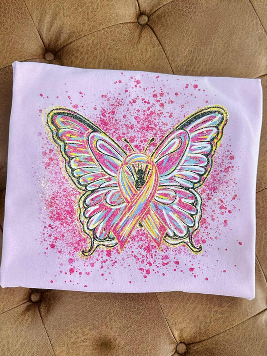 Beautiful Shimmer Butterfly Tee