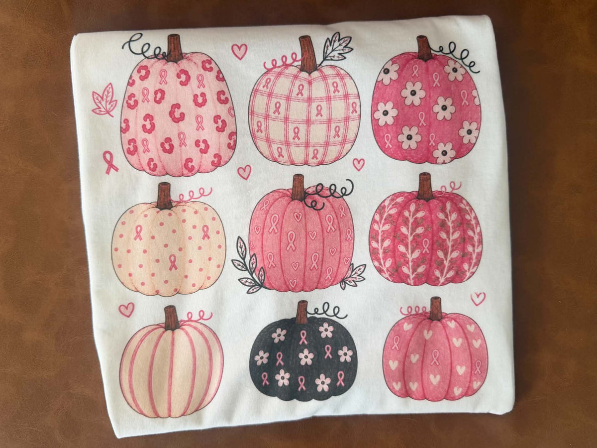 Breast cancer pumpkins