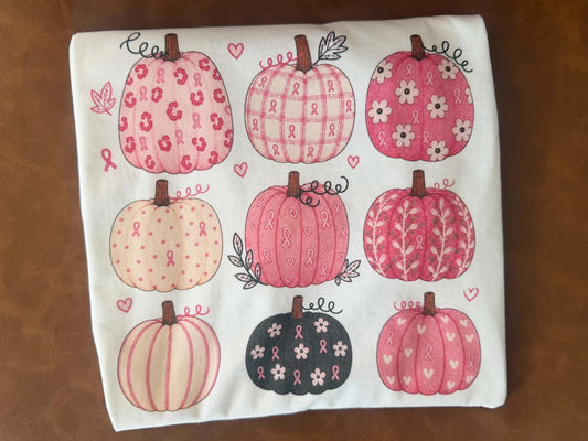 Breast cancer pumpkins