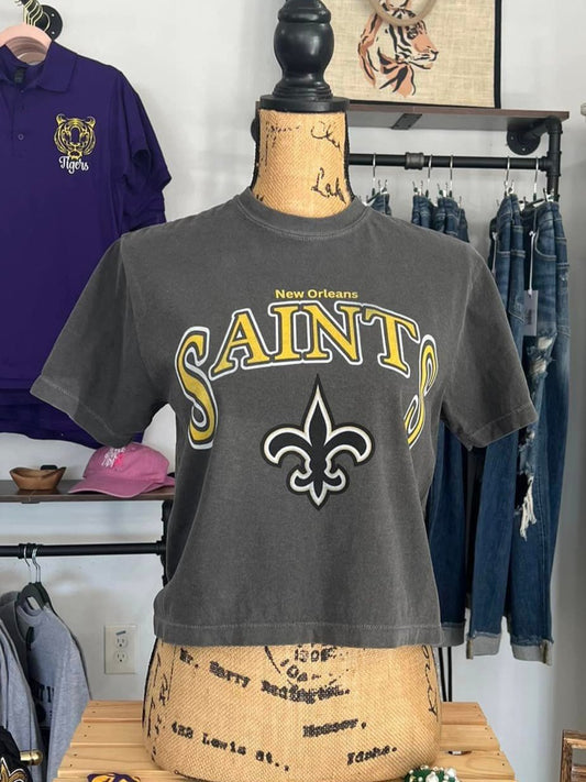 Saints Football Cropped T-shirt