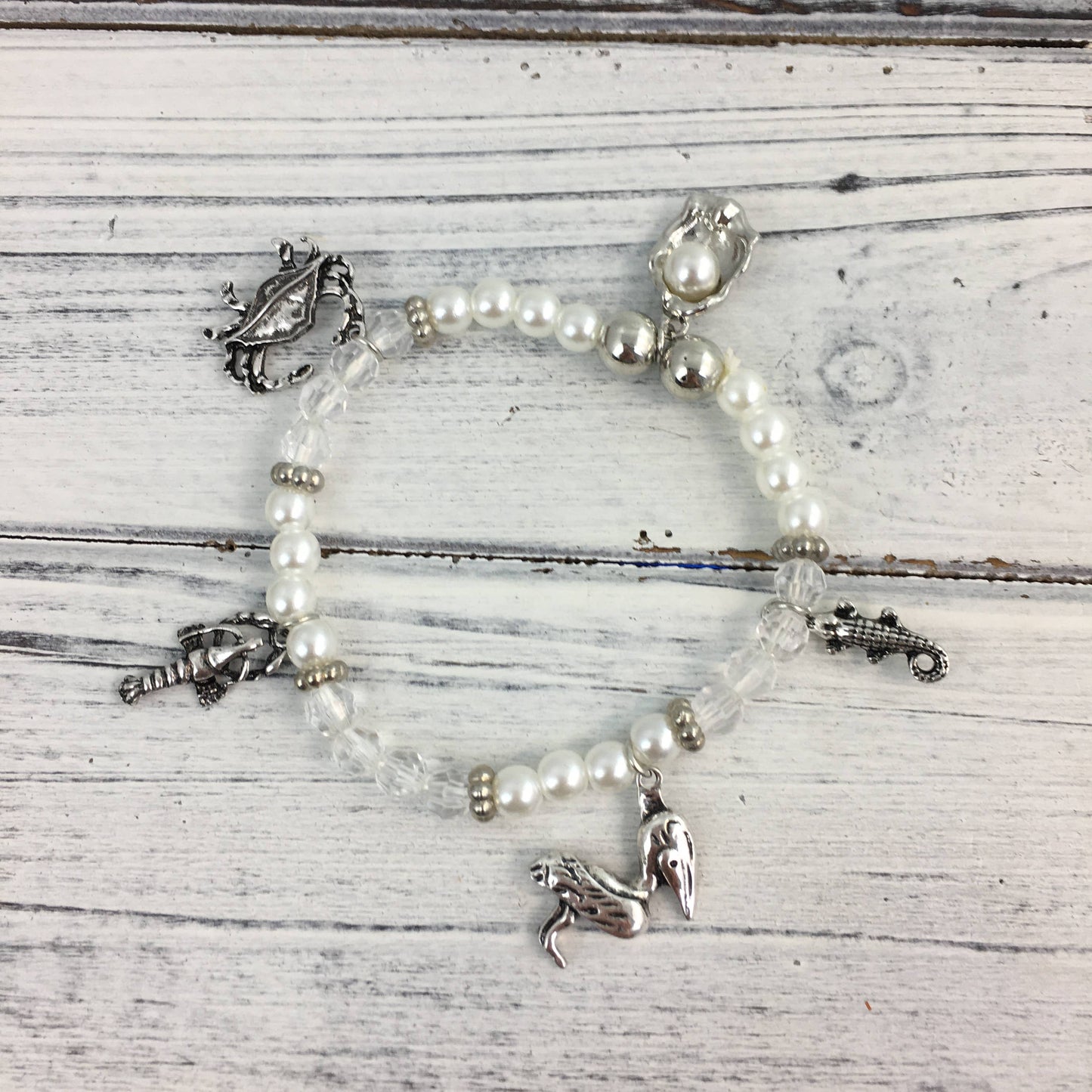 Louisiana themed 5-charm bracelet