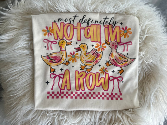 Not all in a row tee