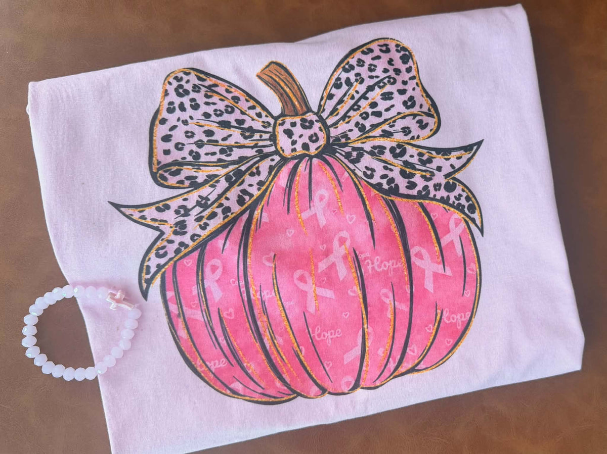 Breast Cancer Awareness pumpkin