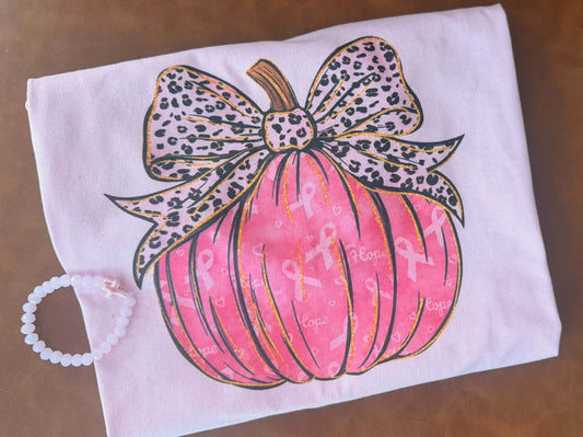 Breast Cancer Awareness pumpkin