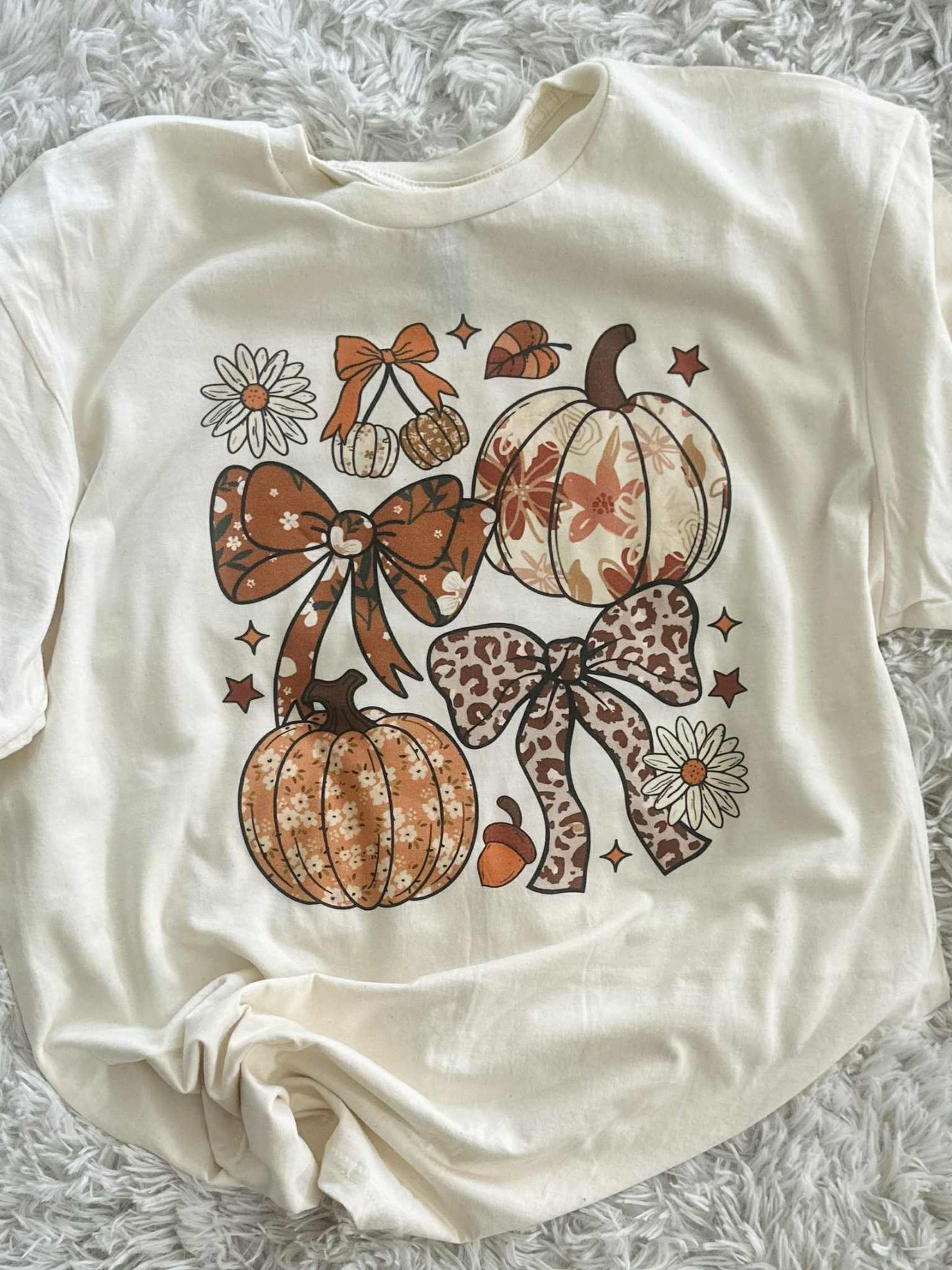 Fall Bows and Pumpkins