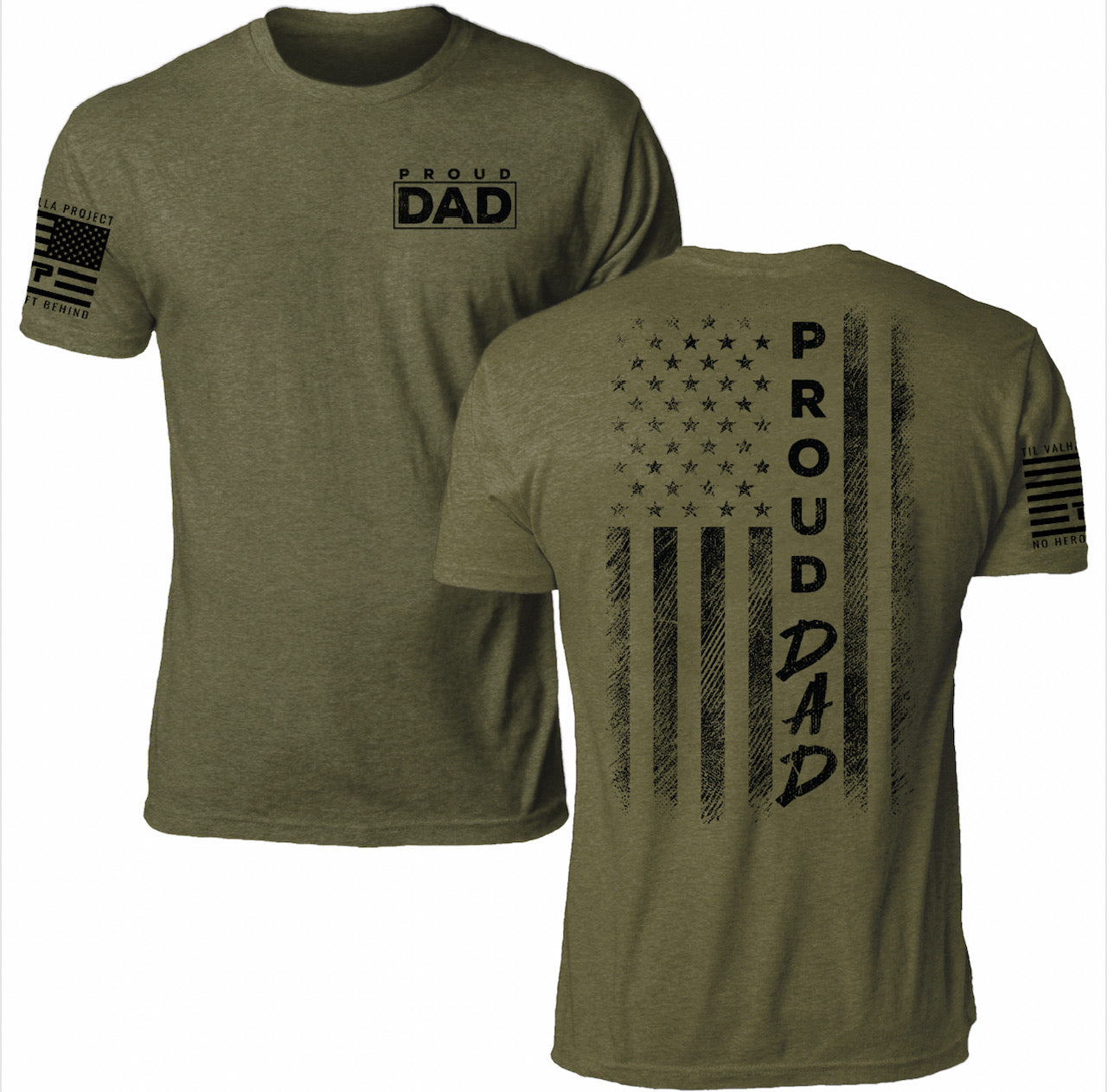 Proud Dad American Flag t-shirt