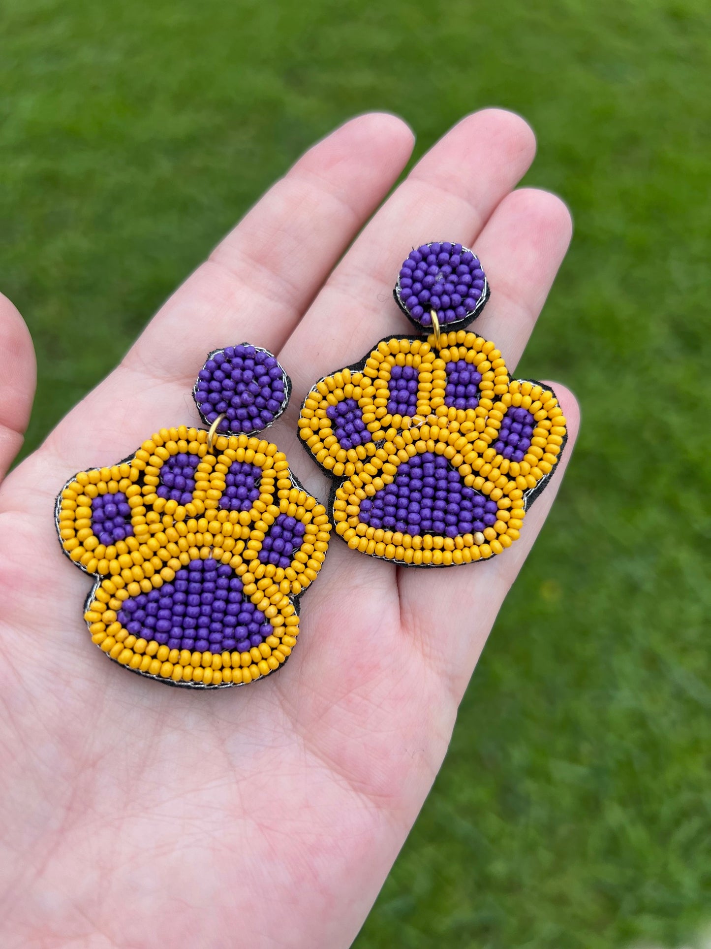 LSU Tiger earrings