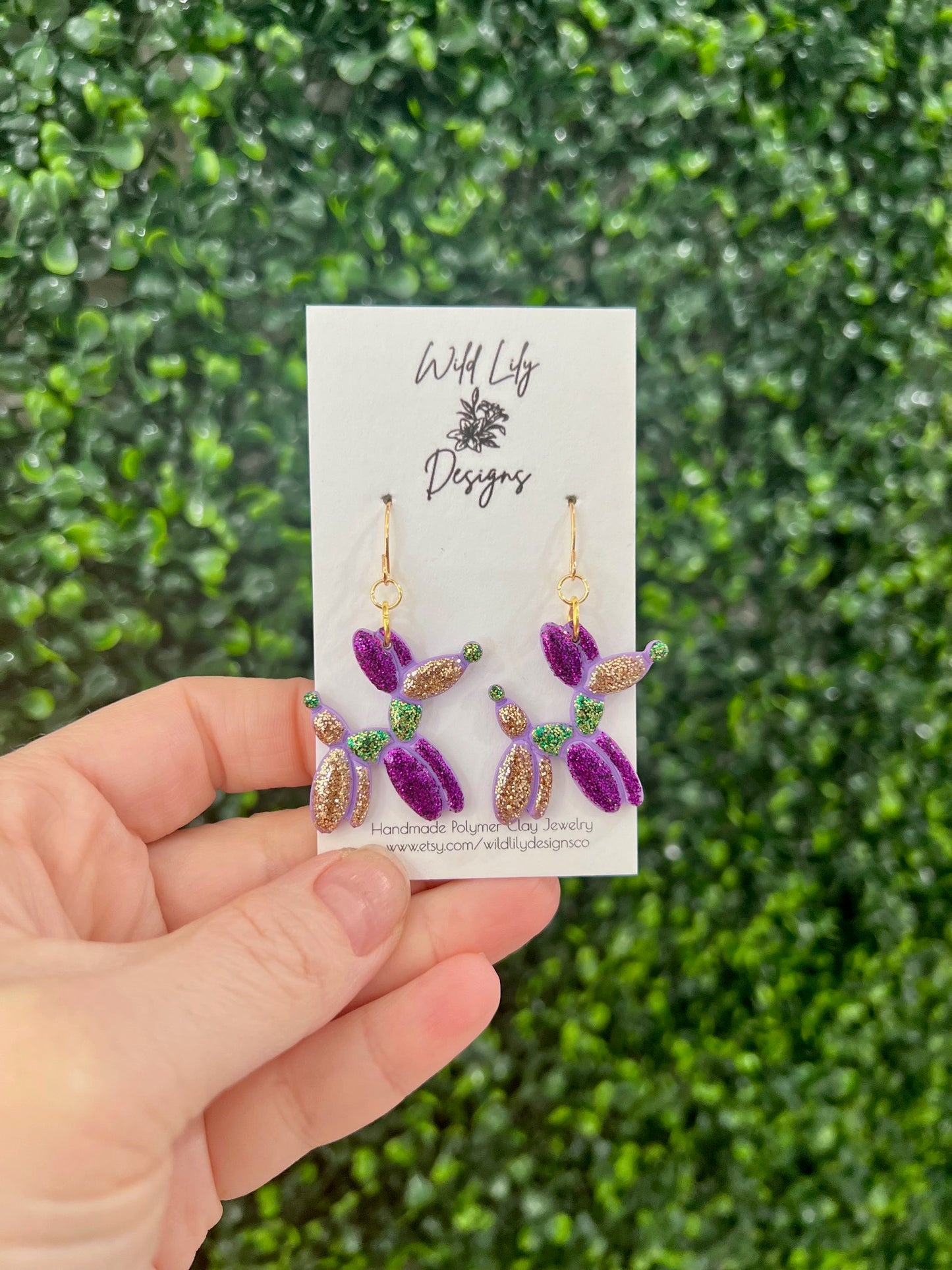 Wild Lily Designs Mardi Gras Earrings