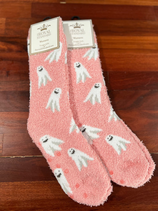 Womans Pink Ghost socks