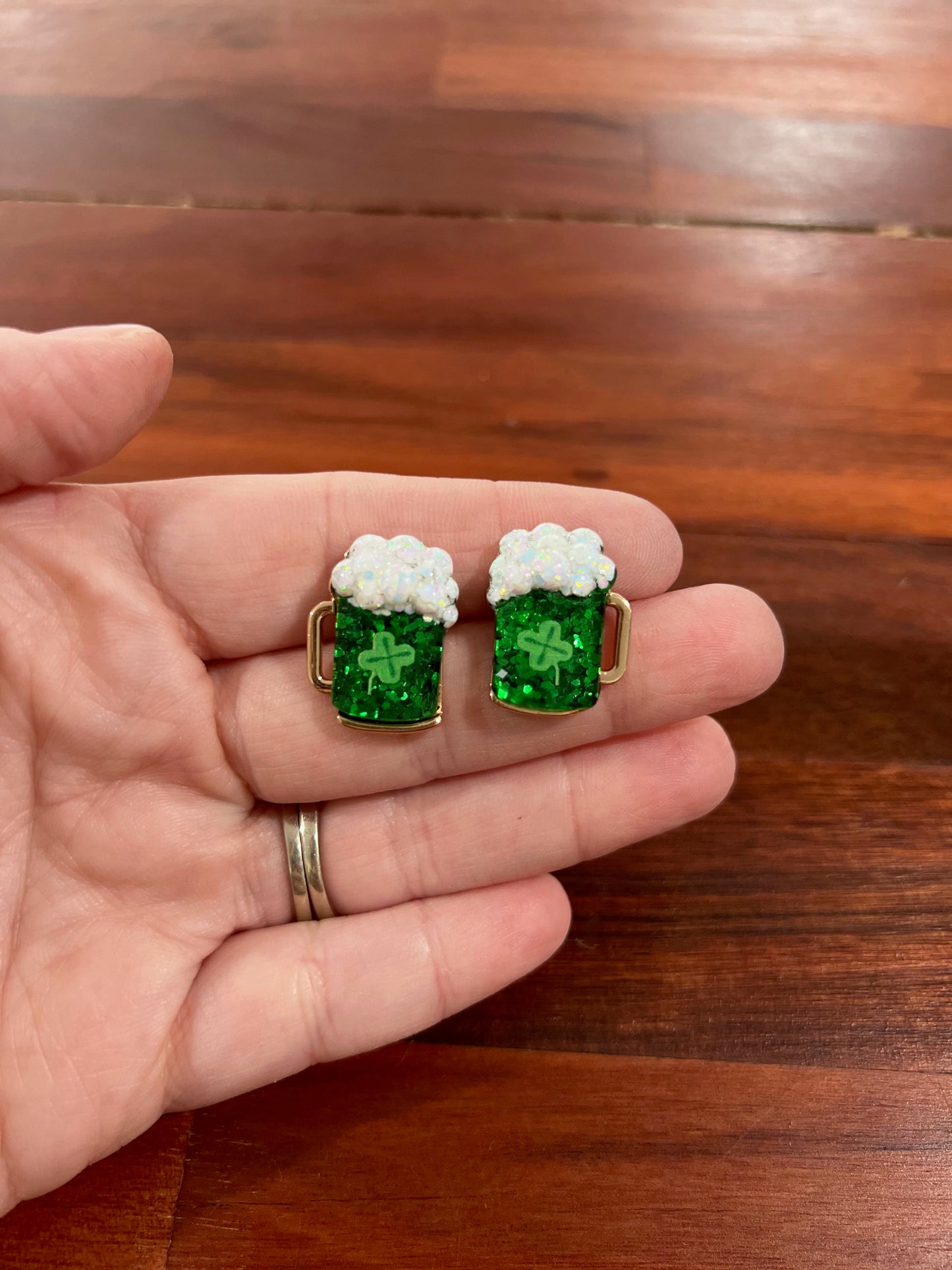 Sparkly Beer Studs | St. Patrick's Day