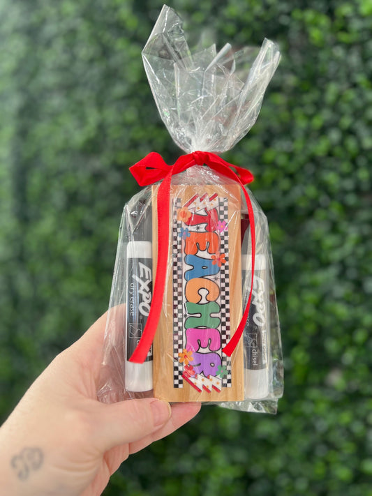 Teacher Dry erase marker gift set