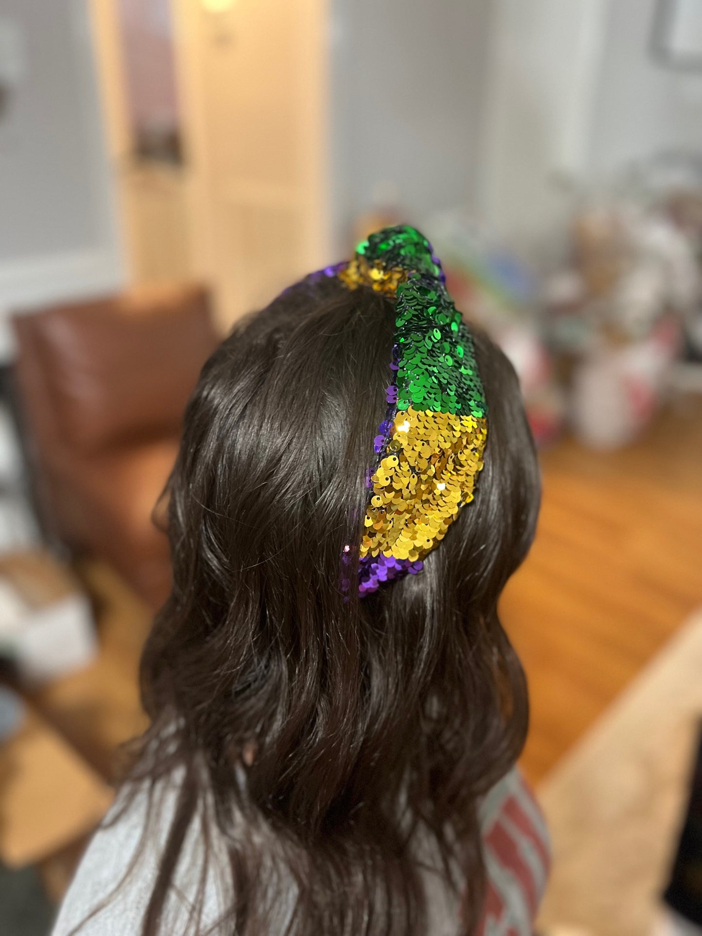 Mardi Gras Sequin Headband