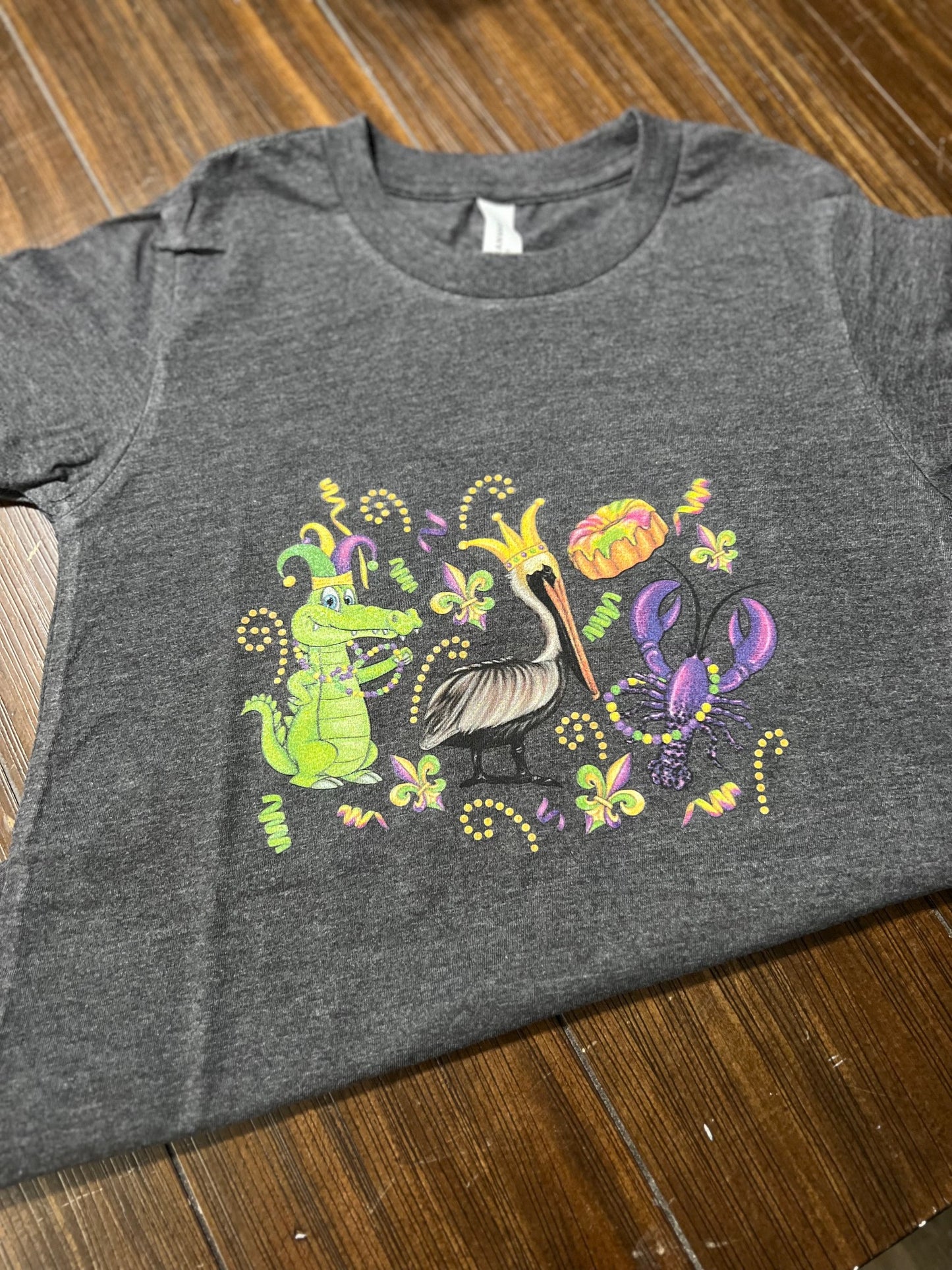 Kids Cajun Mardi Gras t-shirt