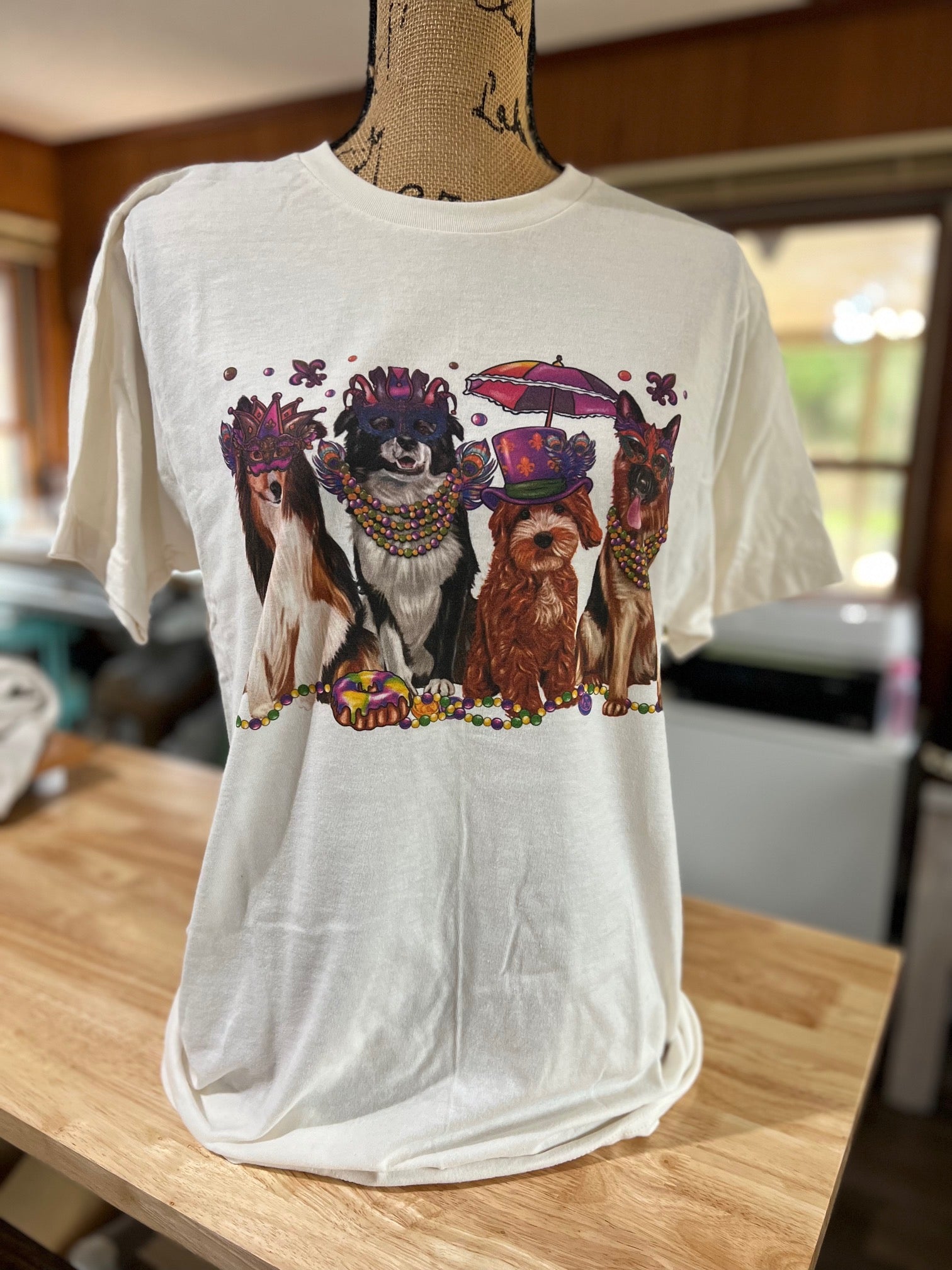 Mardi Gras Dog T-shirt