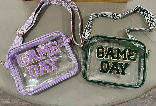 Game Day Clear purses | Purple | Green