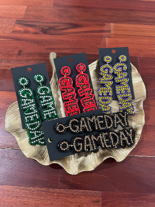 School Spirit Game Day Dangle earrings