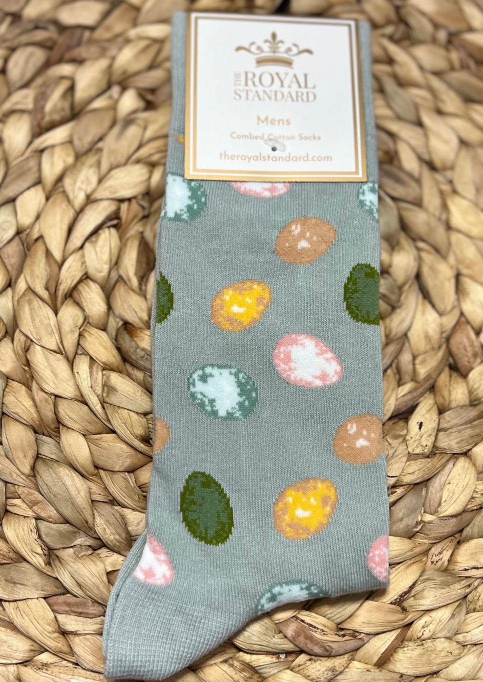 Men's Easter Egg Socks Gray/Multi One Size