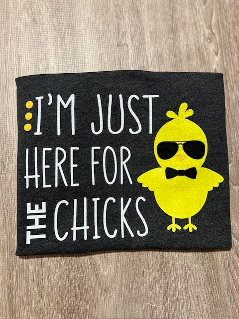 I'm Here for the Chicks kids t-shirt