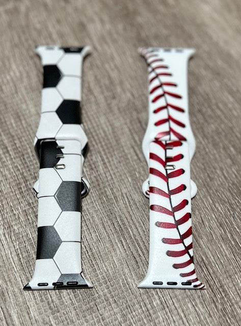 Soccer and Baseball Watch Bands/Apple Watch